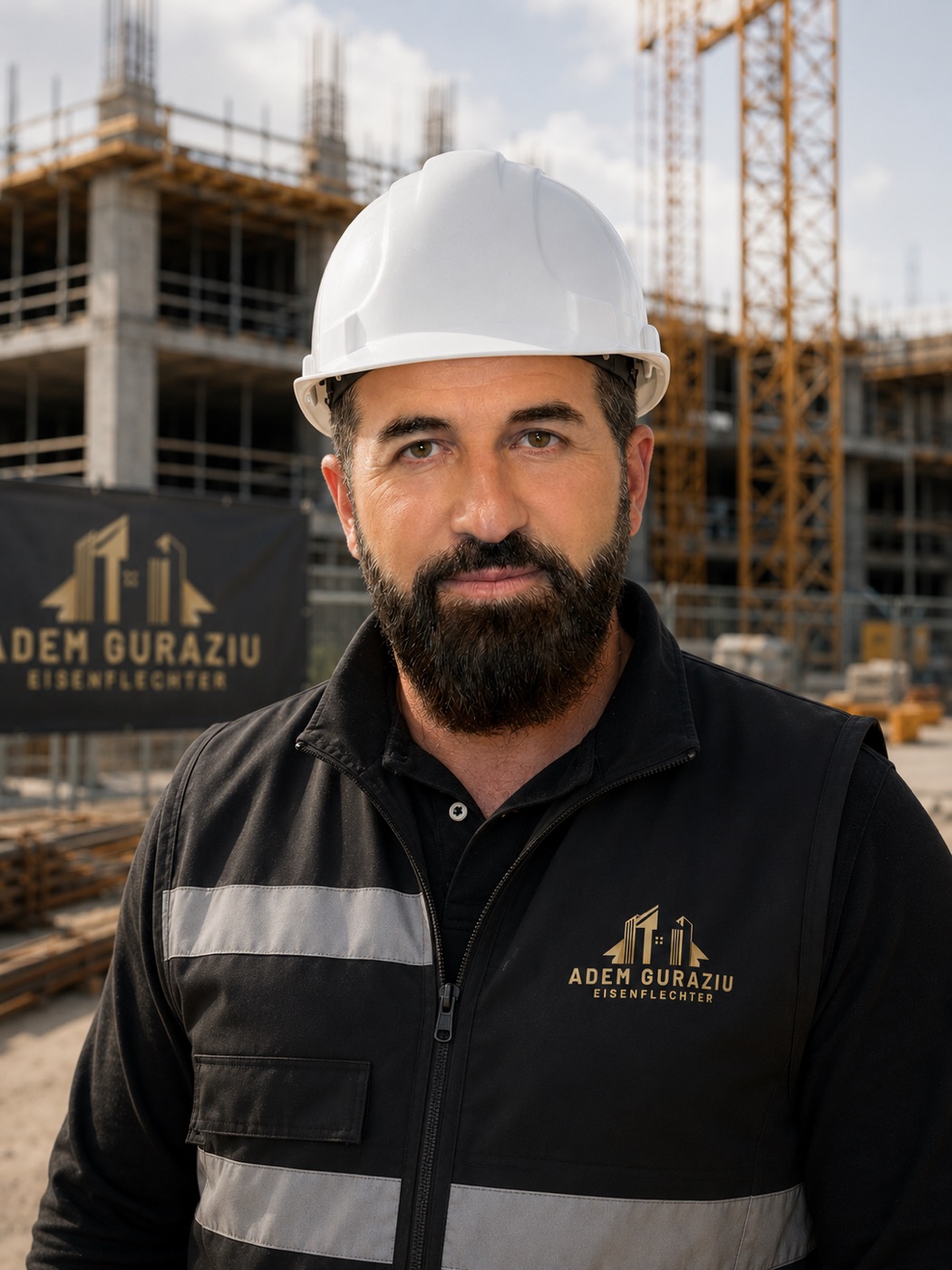 Adem Guraziu, Gründer der Guraziu Bau GmbH, Eisenflechter seit 1999
